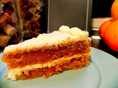 Tarta de Zanahoria del restaurante vegetariano La Remata